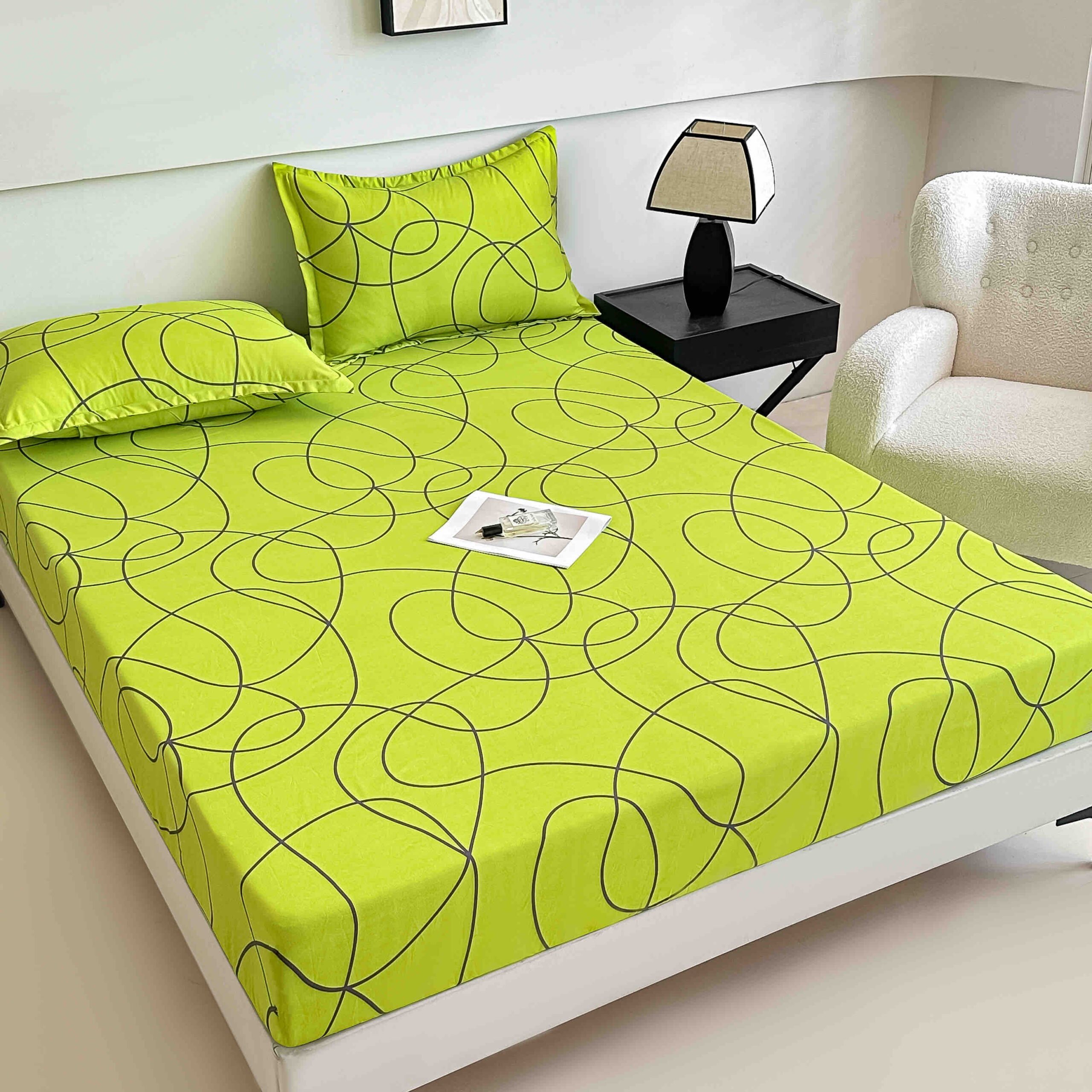 Husă de Pat 3 Piese – Finet Gros , Cearșaf cu Elastic 180×200+25 cm, 2 Fețe de Pernă 50×70 Husă de Pat 3 Piese – Finet Gros , Cearșaf cu Elastic 180×200+25 cm, 2 Fețe de Pernă 50×70