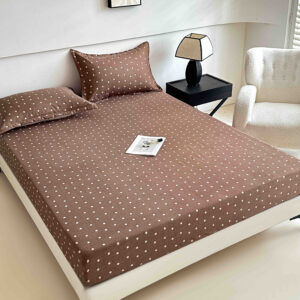 Husă de Pat 3 Piese – Finet Gros , Cearșaf cu Elastic 180×200+25 cm, 2 Fețe de Pernă 50×70