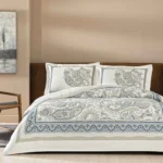 Lenjerie Pat Dubla Ivory bej TAC – Bumbac Satinat Deluxe