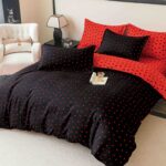 Lenjerie de Pat 6 Piese – Finet, Cearșaf cu Elastic, King Size