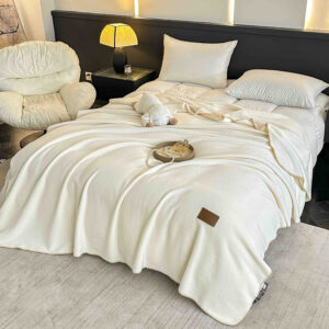Pătură Premium 200x230 cm – Moale, Pufoasă și Călduroasă-Crem