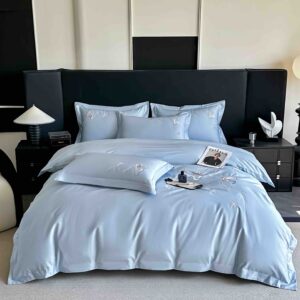Lenjerie De Pat cu broderie Bumbac